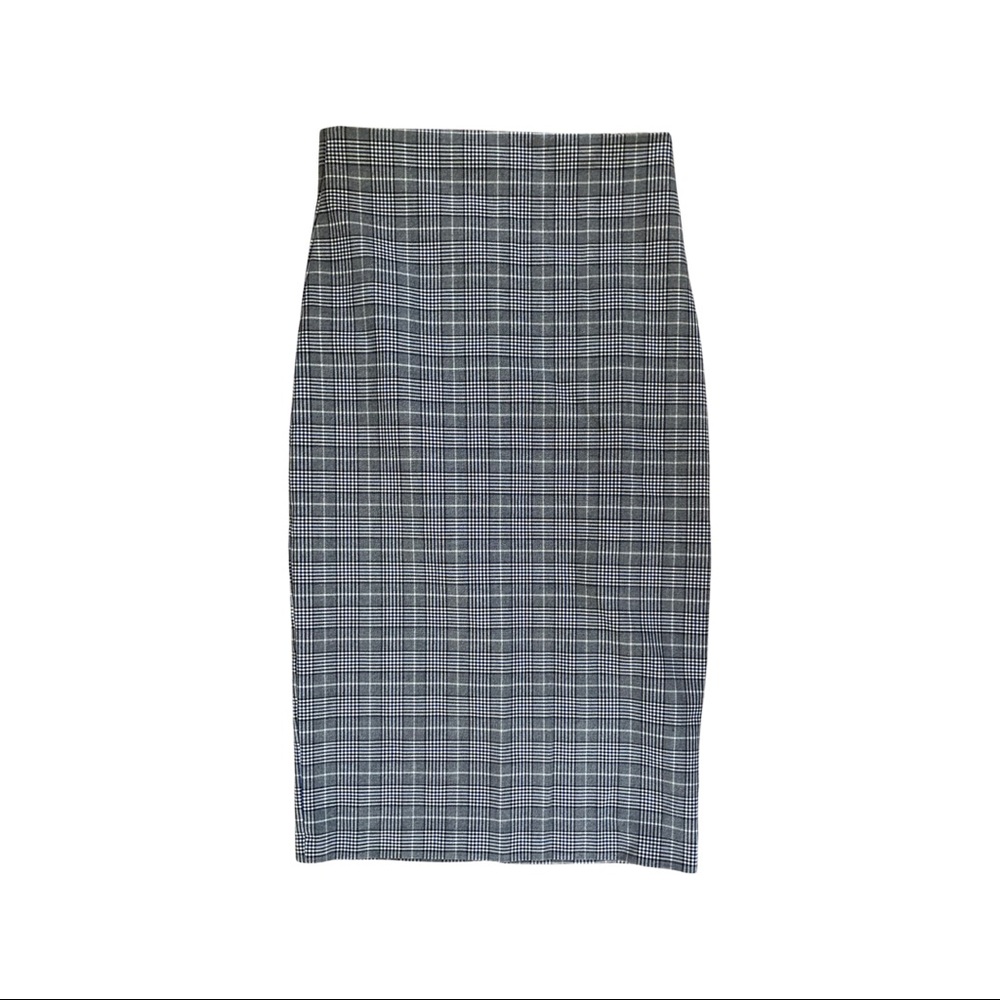Zara plaid pencil skirt